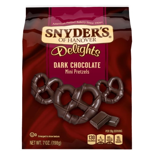 Snyder's of Hanover Pretzels, Dark Chocolate Covered Pretzel Delights