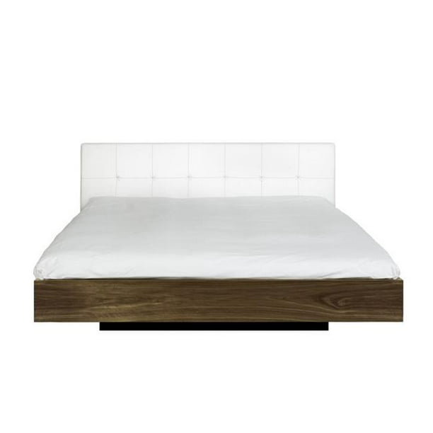 Upholstered Headboard Mattress, White Floating Bed Frame