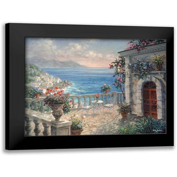 Mediterranean Elegance 14x12 Black Modern Framed Museum Art Print Titled - Boehme, Nicky