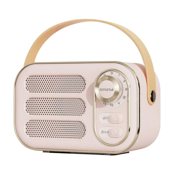 Altavoces Bluetooth Inalámbrico Multifuncional Mini Portátil Radio Fm, Altavoces Portátiles Bluetooth con Entrada Usb Tf Aux Retro-Diseño para el Interior Al Aire Libre Coche Viajes Llamada Manos Libr