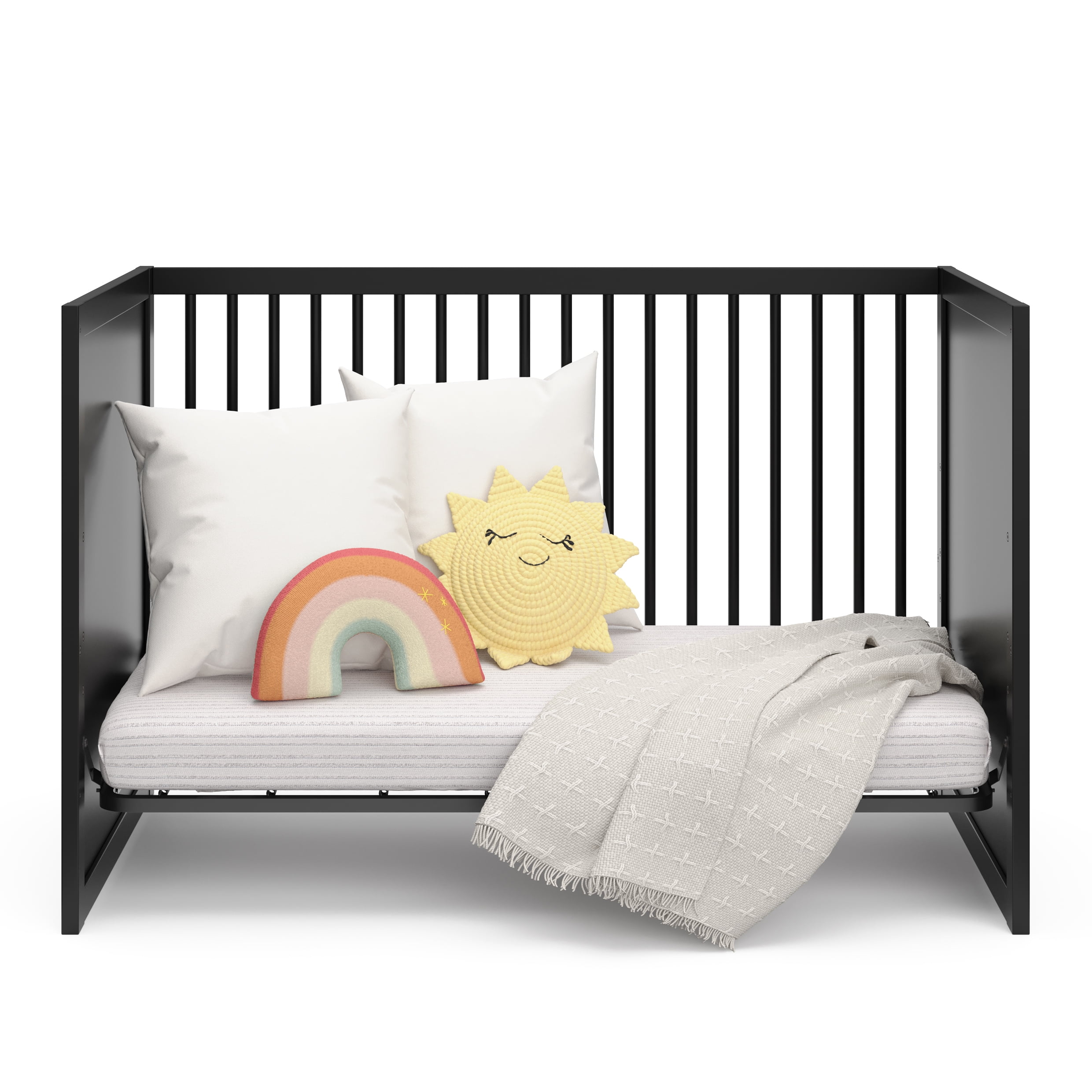 Storkcraft Calabasas 3-in-1 Convertible Baby Crib, Black
