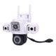 thumbnail image 5 of Cámara De Seguridad De Tres Lentes, Cámara De Vigilancia Al Aire Libre Wifi Con Detección De Movimiento De IA, Prueba De Lluvia IP66 Para Monitoreo De La Casa, 5 of 7