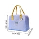 thumbnail image 2 of Xihbxyly Bolsa de Almuerzo Tipo Lonchera, Bolsa Aislante con Papel de Aluminio, Diseño de Bolsillo Frontal, Cierre de Cremallera, Ideal para El Trabajo, La Escuela, Viajes, Uso Multifuncional, Tamaño, 2 of 4