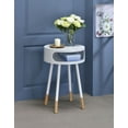 thumbnail image 2 of ACME Sonria End Table in White & Natural, 2 of 2