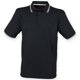 thumbnail image 1 of Henbury - Polo de manga corta con control de la transpiracion Modelo Coolplus hombre caballero (Blanco/Negro), 1 of 1