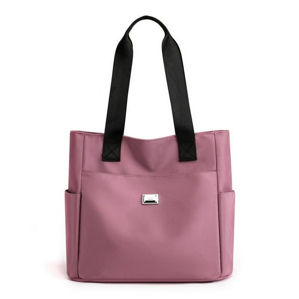 Bolso de hombro de gran capacidad para mujer, de nailon, de tela Oxford, impermeable, para viaje, de lona, grande, a la moda