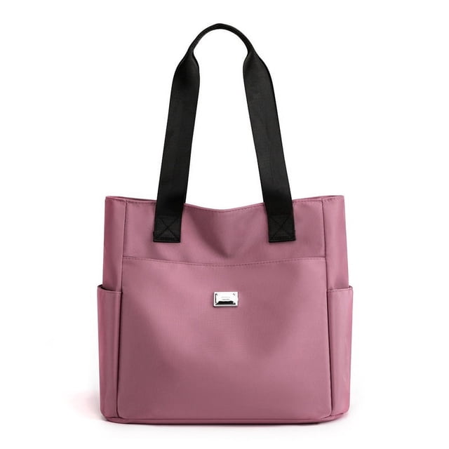 Bolso de hombro de gran capacidad para mujer, de nailon, de tela Oxford, impermeable, para viaje, de lona, grande, a la moda