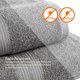 thumbnail image 5 of 6 Piece Oversized Fade resistant Towel set,  Cotton towels for bathroom, soft and absorbent, 2 Bath Towels, 2 Hand Towels and 2 Washcloths bathroom towel set, Gray, 5 of 5
