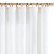 thumbnail image 1 of Cortinas Jinchan de lino blanco semitransparente, 229 x 127 cm, 2 paneles, 1 of 9