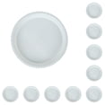 thumbnail image 1 of Yuarrent Bandeja para macetas, portátil, duradera, Base gruesa, práctica maceta, bandejas de goteo, herramientas, maceta blanca, 180x13cm Blanco 180x13cm 10piezas, 1 of 6