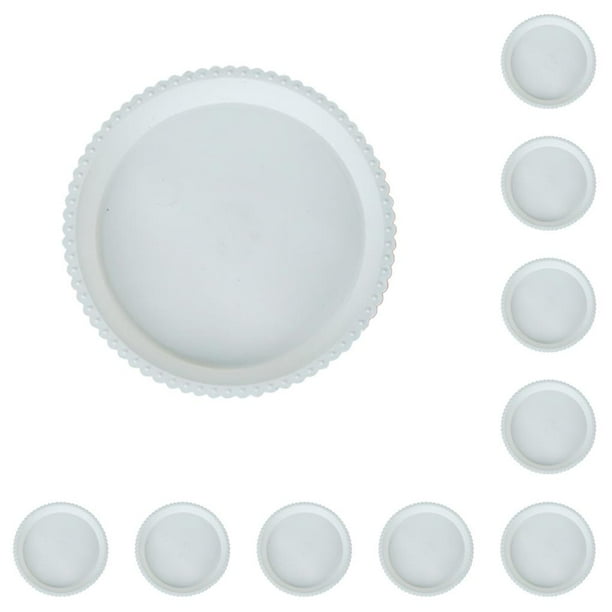 Bandeja Durable engrosada Matsuzay Accesorios de jardinería Blanco 180x13cm 10piezas