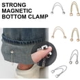 thumbnail image 2 of Pack Of 4 Quick Trouser Cuffs Fasteners Clothing Clips Magnets With Chain Hijab Magnets Chain Pants Clips, 2 of 7