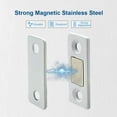 thumbnail image 3 of Magnetic Door Catch Magnets with Adhesive Backing Cabinet Magnets Thin Flat Furniture Catch Adhesive Door Latch (8 Pack White), 3 of 5