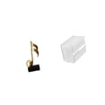 thumbnail image 6 of 2 Pieces Music Note Sculpture Desktop Figurine Acrylic Tissue Case Unique Modern Home Office Decor Living Room Bedroom, 6 of 8