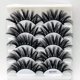 thumbnail image 1 of 3/5/8 pares de pestañas de visón de 25 mm, pestañas postizas dramáticas en 3D, pestañas esponjosas hechas a mano, pestañas largas naturales de 25 mm, maquillaje de extensión de pestañas Tan Jianjun unisex, 1 of 2