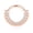 Rose gold&Clear CZ, variant on 316L Surgical Steel Septum Rings 16G 8/10/12mm Septum Jewelry with CZ Daith Piercing Jewelry Hinged Segment Cartilage Conch Hoop Septum Clicker