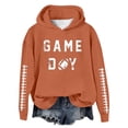 thumbnail image 1 of WEAIXIMIUNG Sweat à Capuche pour Femmes, Imprimé Football Baseball, Col Rond et Manches Longues, 1 of 4