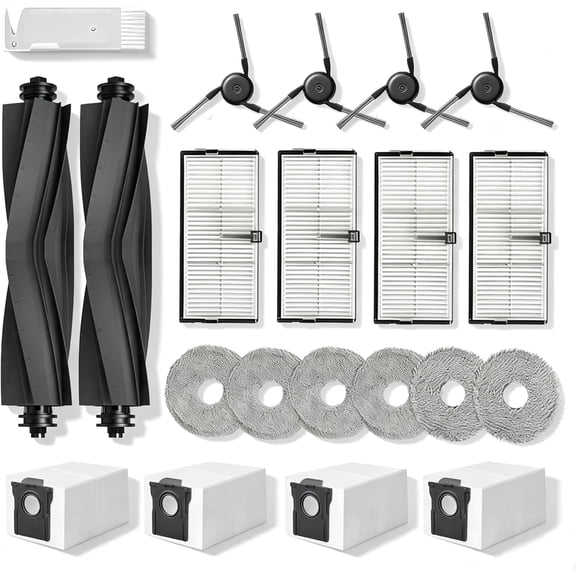 Replacement Parts Accessories for Dreame X40 Ultra Complete L40 Ultra (Gen 2) X40 Master MOVA P10 Pro Ultra (Gen 2) / P50 Pro Ultra Mop Pads *6 Dust Bag*4 Filter HEPA*4 Main Brushes*2 Side Brushes*4