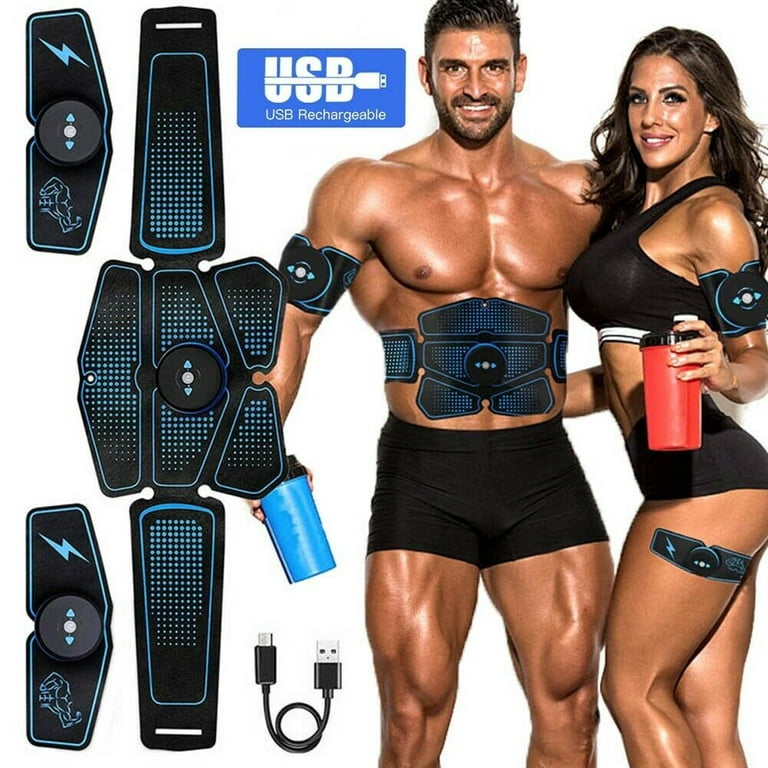 Wireless Ab Belt Abdominal Muscle Toner, EMS Smart Fitness Belt, Portable  Ab Stimulator with 6 Modes 15 Intensity Levels Toning Belt, Fitness Workout  Equipment for Men Women 