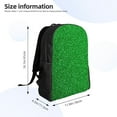 thumbnail image 4 of Haiem Green Sparkling Shiny Backpack - Stylish and Durable 15-inch Laptop Backpack with Waterproof Oxford Fabric, 4 of 8