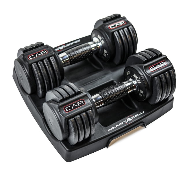 Set de mancuernas ajustables CAP ADJUSTABELL de 12.5 lb con agarre ergonómico