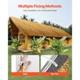 thumbnail image 5 of KFFKFF Artificial Thatch Roofing, 1.6 x 19.7 ft Tiki Bar Hut Thatch Grass Roll, Water-Resistant & Fireproof, Tropical Roof Mat for Patio, Pool, Beach, Hawaiian Party Decoration, 5 of 9