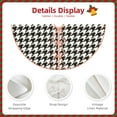thumbnail image 3 of Sikiie Houndstooth Black And White Nativity Christmas Tree Skirt, Jesus Christian Winter Holiday Tree Mat Decoration(30-48IN)36", 3 of 6
