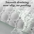 thumbnail image 6 of Non-Slip Bath Mat with Suction Cups, TPE Plastic Shower Floor Mat, Anti-Slip Bathtub Mat for Elderly & Klds, Quick-Drain Honeycomb Design, Non-Slip Bathroom Mat for Wet Floors, 27.1x15.3 Inches, 6 of 6