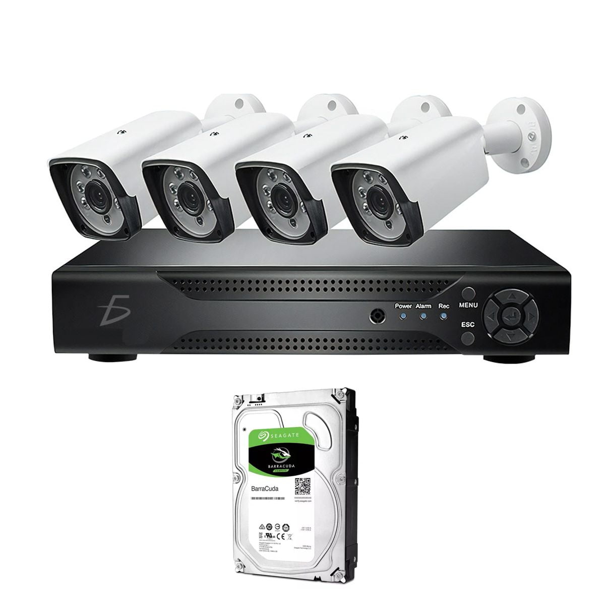 Kit De Cámaras Elegate Uso Interior o Exterior Con DVR y