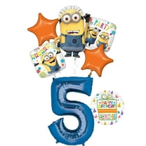 Despicable Me 3 Minions 5th Birthday Party Supplies and balloon Decorations