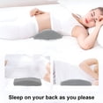 thumbnail image 6 of XIBUFE Lumbar Support Pillow for Bed,Back Pillow for Sleeping Side Sleeper Pillow,Half Moon Pillow Knee Pillow for Side Sleepers, 6 of 7