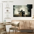 thumbnail image 4 of Elephant Stock Military War Zone Wall Art - Horizontal Multi Panel Canvas - Living Room Wall Decor - Military Multi Panel - Gray And Black Decor - 74" x 48", 4 of 4