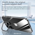 thumbnail image 4 of Dteck Kickstand Case for iPhone 15 Pro, Built-in Camera Ring Stand Case Non-Yellowing TPU Shockproof Slim PC Clear Back Cover for iPhone 15 Pro,Darkblue, 4 of 7