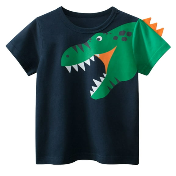 TAGOLD Toddler Girls Boys Summer Blouses Tops,1-10 Years Summer Boys Short-sleeved T-shirt Baby Clothes