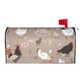 thumbnail image 2 of Bingfone Chicken Magnetic Mailbox Cover Standard Size for Garden Yard Outdoor Decorations-25.5x21 in, 2 of 9