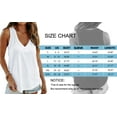 thumbnail image 6 of MOSHU Tank Tops for Women Flowy Deep V Neck Women Shirts Loose Fit Summer Sleeveless Tops, 6 of 9