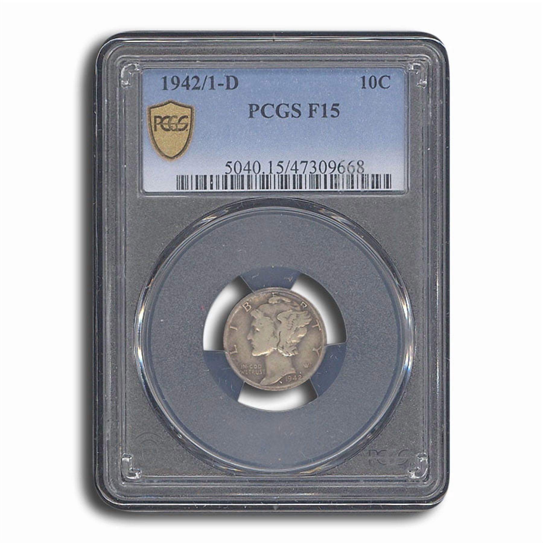1916 Mercury Dime – 90% Silver, Circulated, Philadelphia Mint