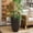 Brown, variant on Safavieh 15.4" x 15.4" x 21.3" Round Brown Cement Bamboo Plant Pot