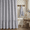 Gray, variant on Lipa Farmhouse Rustic Shower Curtain,Ruffled Linen Shower Curtain with metal hooks,Beige,72" x 72"