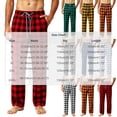 thumbnail image 3 of Xcmzpl Men's Soft Buffalo Plaid Pajama Lounge Sleep Pants Lightweight Sleepwear Elastic Waist Baggy Night Bottoms with Pocket S-3XL, 3 of 6