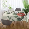 thumbnail image 5 of Yayeee Tablecloths for Rectangular Tables 54 x 54 inch Party Table Cover, Red Floral Pattern, 5 of 6