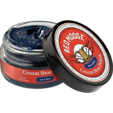 Red Moose Boots and Shoe Cream - Shoes Handbag Wallet Leather Polish  Navy Blue
