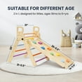 thumbnail image 3 of BlueWood Climber and Ramp Set Wooden Indoor Playground for Toddlers and Preschoolers 2-Piece, 3 of 6