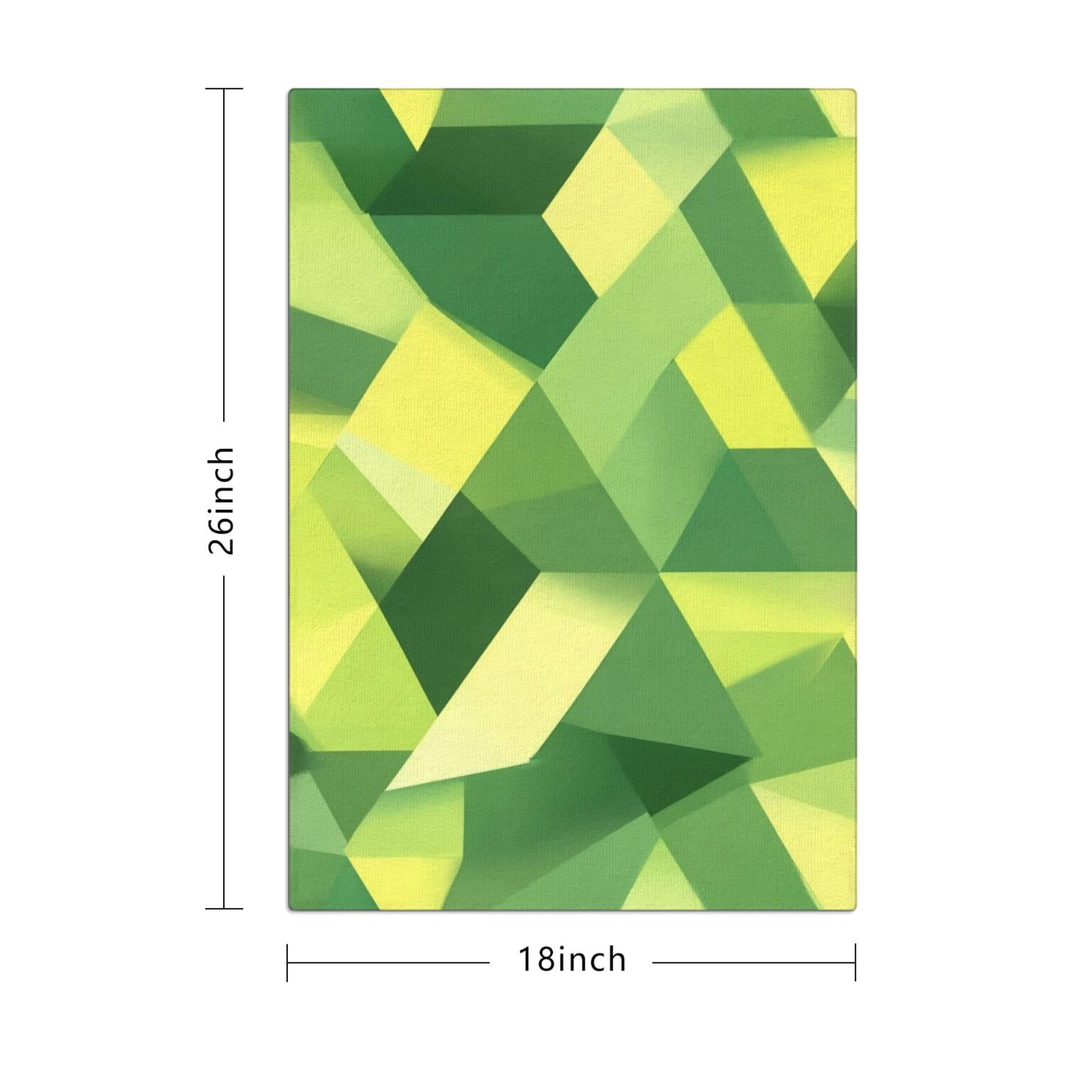 4 Pcs Funny Kitchen Towels,Green and Yellow Modern Art Geometric Microfiber Dish Towels,Kitchen Tea Towels,Kitchen Towel Set (18" X 26")
