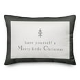 thumbnail image 2 of Creative Products Merry Little Christmas Gray Slate 14x20 Spun Poly Pillow, 2 of 3
