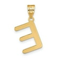 thumbnail image 3 of 14k Yellow Gold Slanted Design Bubble Letter E Initial Pendant, 3 of 4