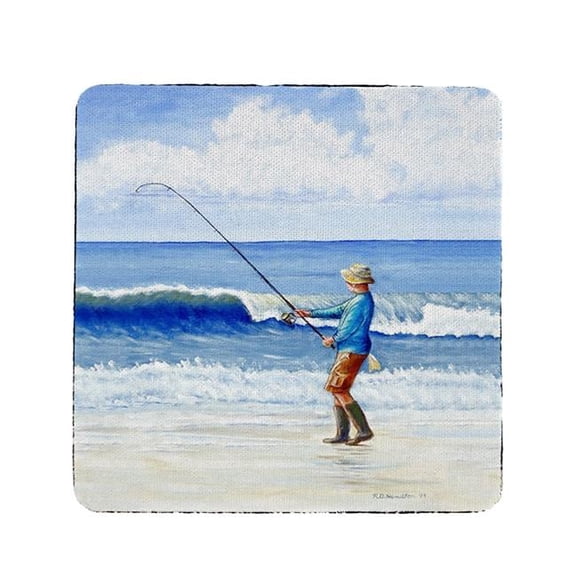 Betsy Drake CT1117 Surf Fishing Coaster - Set of 4