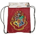 thumbnail image 4 of Harry Potter Hogwarts Crest Nylon Drawstring Tote, 4 of 4