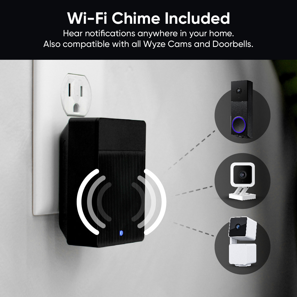 Wyze Wireless Duo Cam Video Doorbell, 2K, Battery Powered photo 8