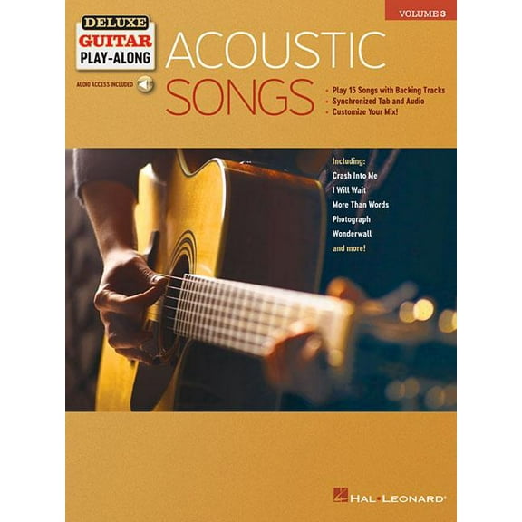 Acoustic Songs: Deluxe Guitar Play-Along Volume 3 (Paperback) by Hal Leonard Publishing Corporation